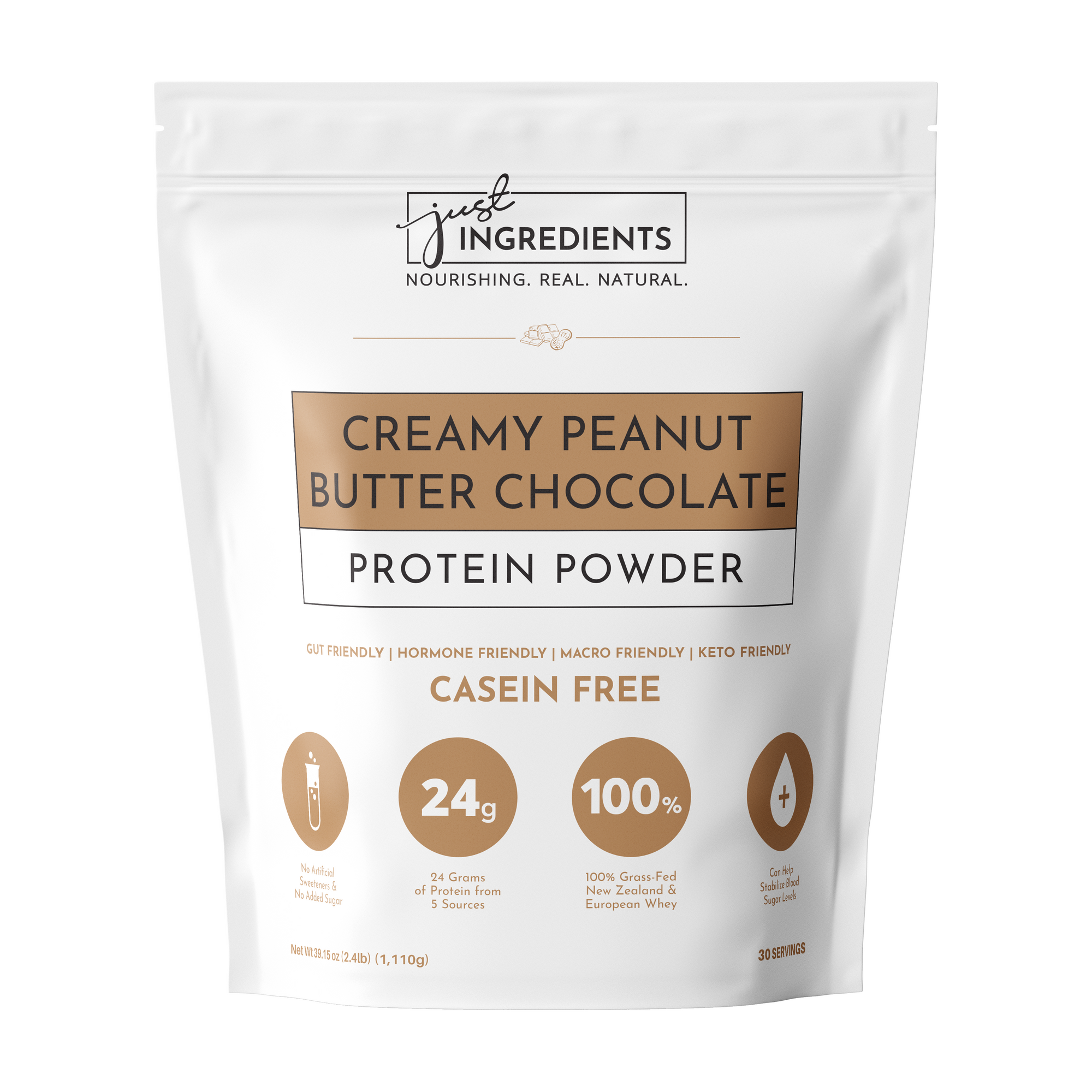 Creamy Peanut Butter Chocolate Protein Powder