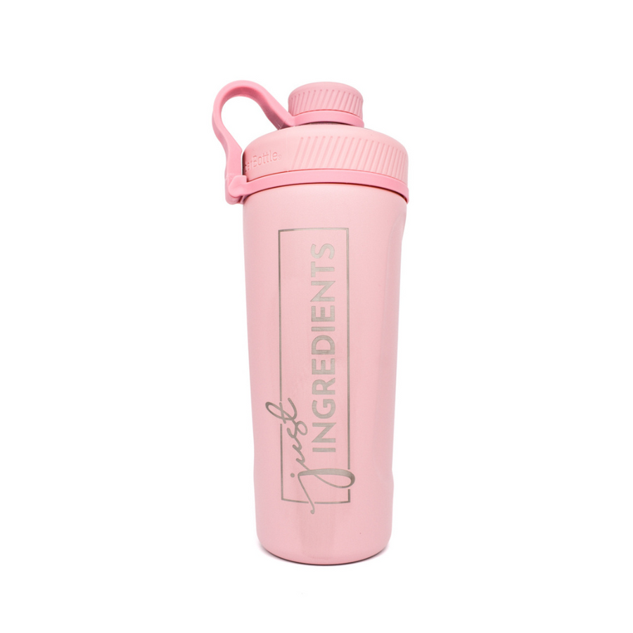Pink Stainless Steel Shaker Bottle (26oz)