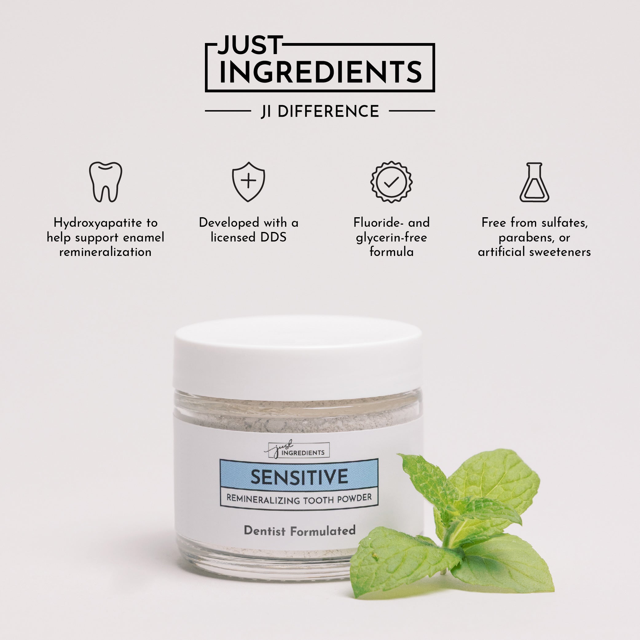 Sensitive Tooth Powder – Just Ingredients