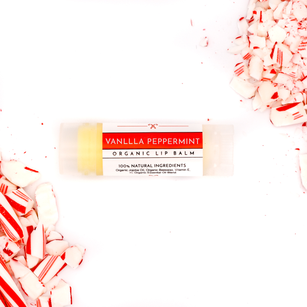 Vanilla Peppermint (Candy Cane) Organic Lip Balm