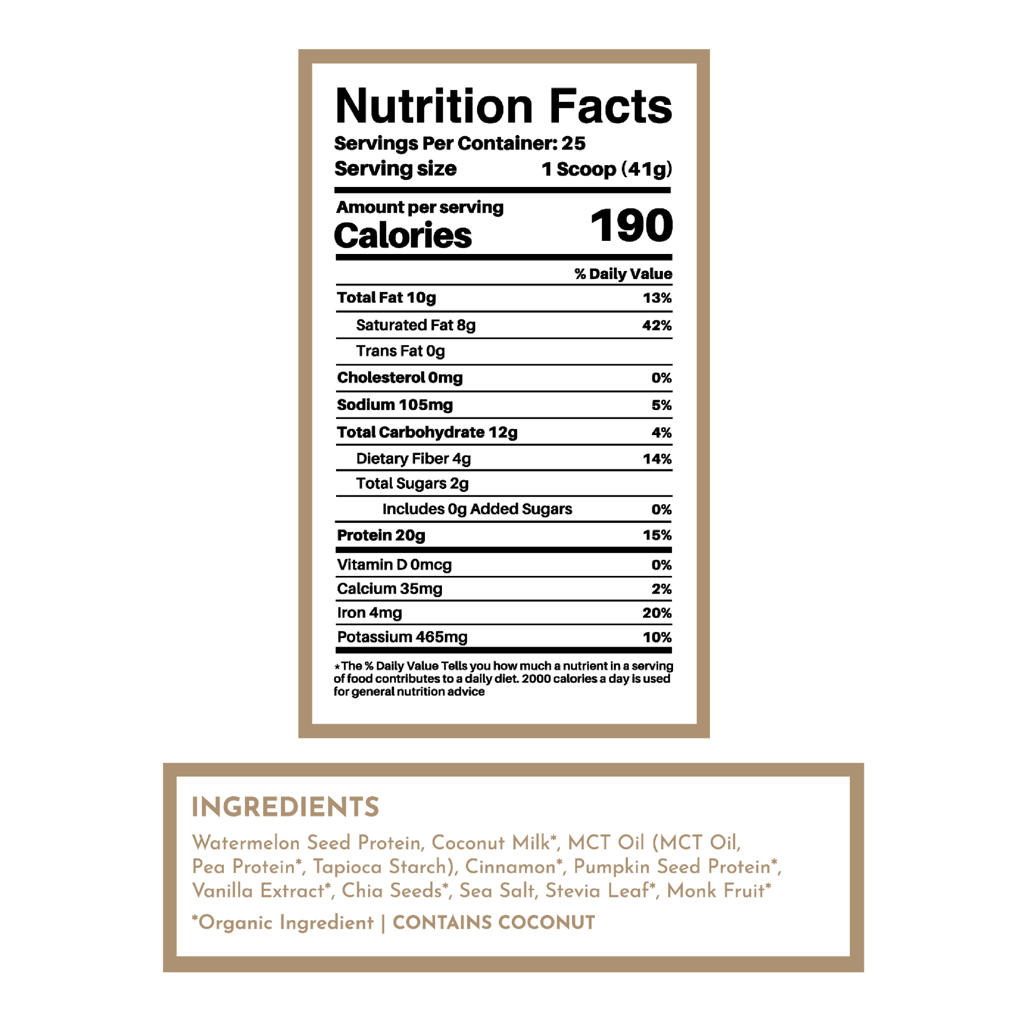 Vegan Snickerdoodle Protein Powder Just Ingredients