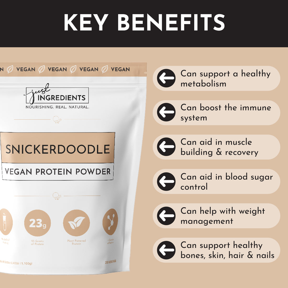 Vegan Snickerdoodle Protein Powder