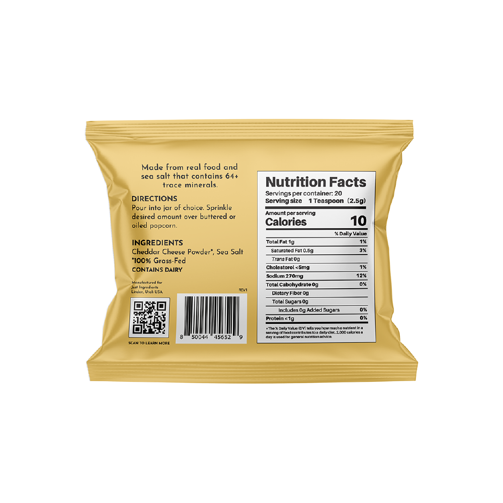 Cheddar Cheese Popcorn Salt Refill Pouch