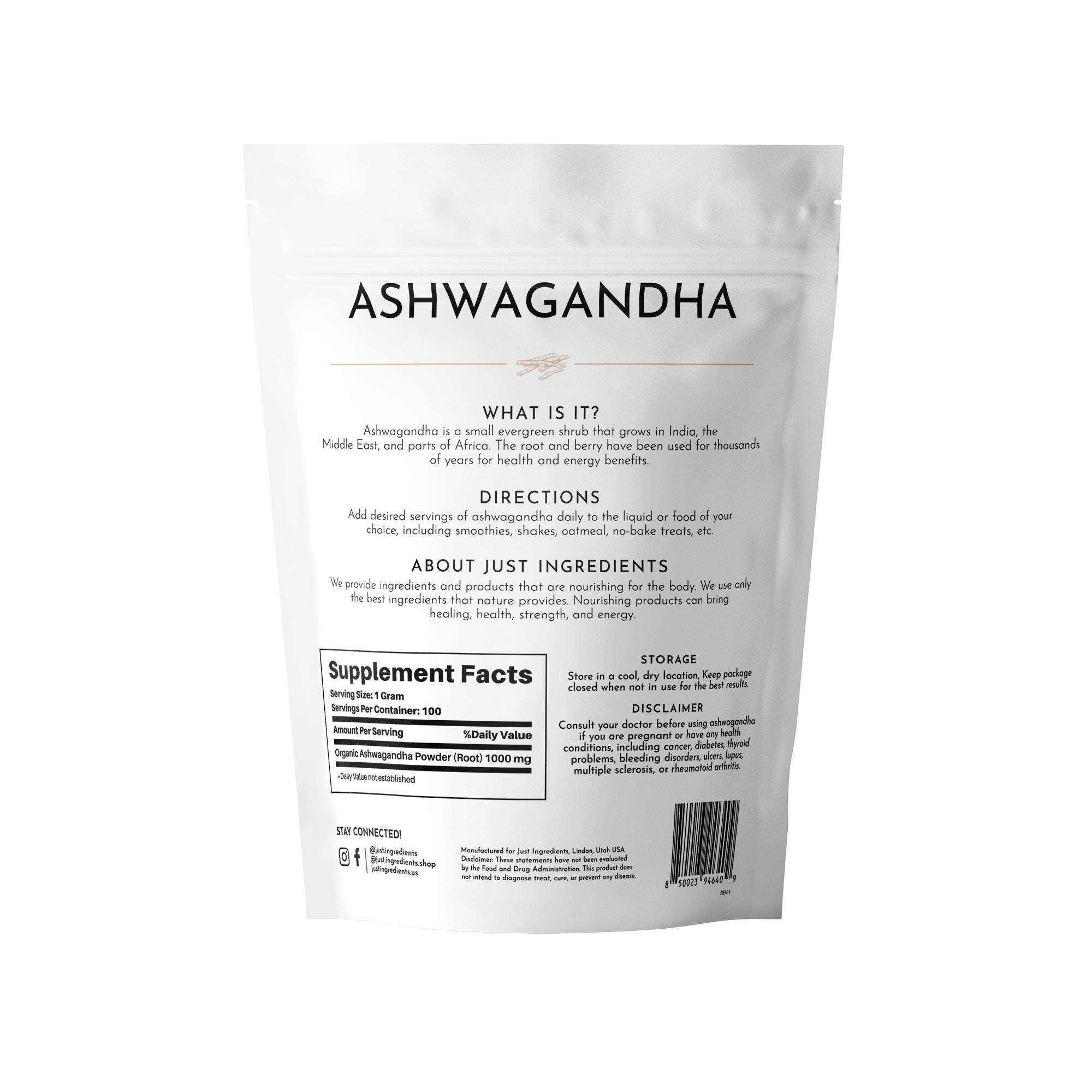 Organic Ashwagandha