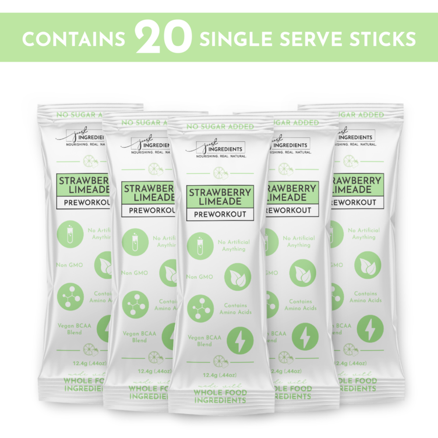 Strawberry Limeade Pre-Workout Single Serving Packs (20)