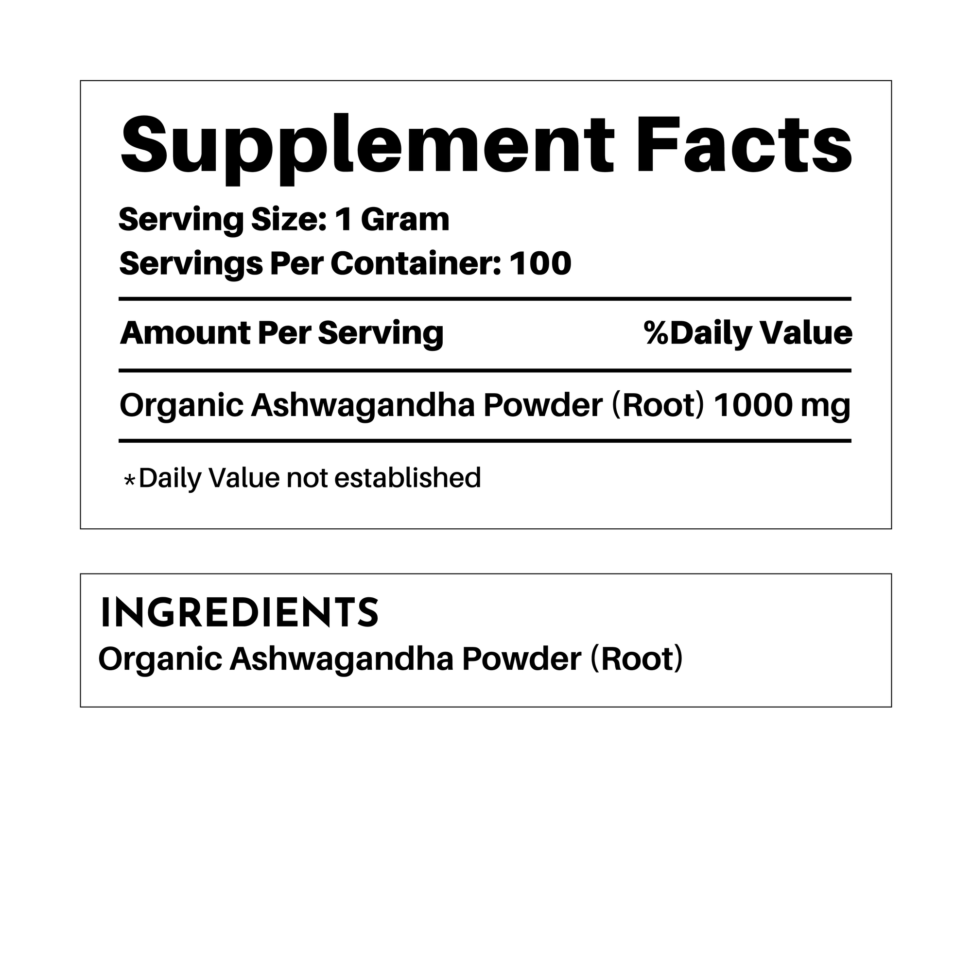 Organic Ashwagandha