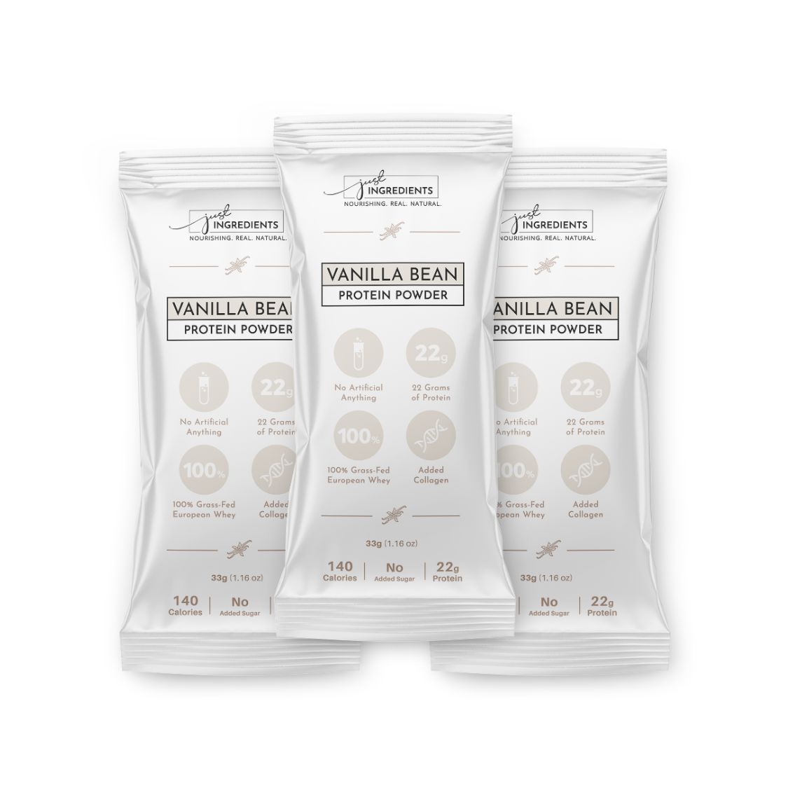 Vanilla Bean Protein Powder Travel Packs (14 Sticks)