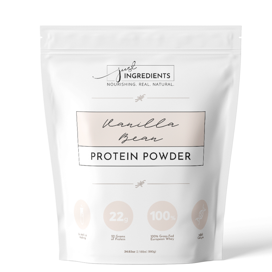 JUST INGREDIENTS VANILLA BEAN PROTEIN POWDER